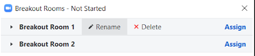 Zoom renaming breakout rooms