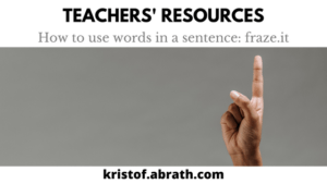 Teacher resources how to use words in a sentence