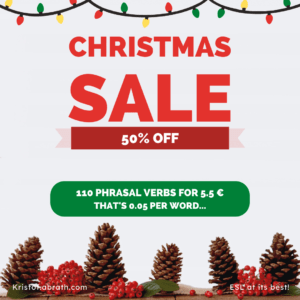 Christmas Sale Phrasal Verb Course